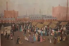 Miss Carter Goes to Market by Helen Bradley, pencil, sold Apr 2026