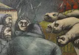 Before the Hunt by Peter Kennelly, oil on board, sold Apr 2026