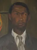 Head of a West Indian by Marjorie Hatton, oil on board, sold Apr 2026