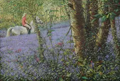 The Bluebell Ride by Roy Miller, oil on canvas, sold Apr 2026