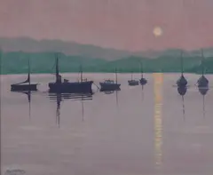 Sunrise by Roy Miller, oil on canvas, sold Apr 2026