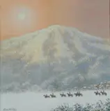 The Foothills by Roy Miller, oil on canvas, sold Apr 2026