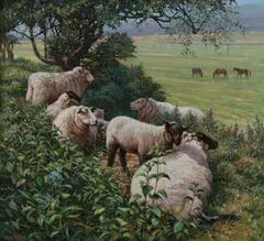 A Peaceful Place by Roy Miller, oil on canvas, sold Apr 2026