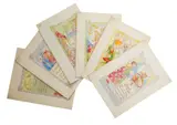 A set of six original watercolours for children’s postcard designs by Lorna Steele, watercolor, sold Apr 2026