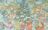 Christmas Eve by Angel Dominguez, 1994, watercolour, sold Apr 2026