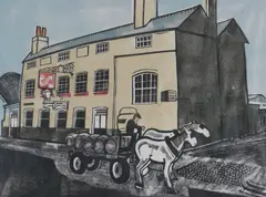 Rose & Crown - Wimbledon by Graham Clarke, pencil, offered Apr 2026