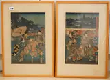 Views from famous places in the East Akabane Castle by Utagawa Kunisato, print (other), sold Apr 2026