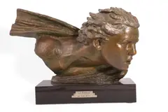 La Rafale by Alexandre Kelety, bronze, sold Apr 2026