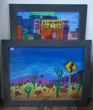 Mexico City by Simon Jones, oil, sold Apr 2026