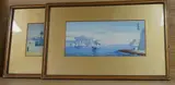 Valletta scenes by Joseph Galea, watercolor, sold Apr 2026