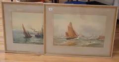 Evening on the Yare by Robert Malcolm Lloyd, watercolor, sold Apr 2026