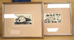 November by Alick Knight, woodcut, sold Apr 2026