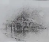 West Pier, Brighton by Ian Hodgson, drawing, offered Apr 2026