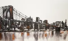 “Reflections Of Manhattan” by Paul Kenton, giclee, sold Apr 2026