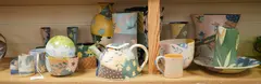 A quantity of contemporary studio pottery by Jutka Fischer, sculpture, sold Apr 2026