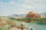 Arundel Castle, Sussex by Ernest Walbourn, oil on board, sold Mar 2026
