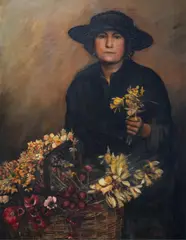 Patience Smith, Sister of Beulah by Laura Knight, oil on canvas, sold Mar 2026