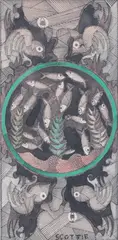 Untitled design with fish by Scottie Wilson, oil, sold Mar 2026