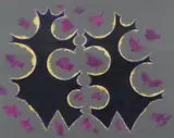 Twin Form, Oct 1976 by William Gear, acrylic on paper, sold Mar 2026