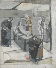 Study for Jairus by Patrick Symons, oil on panel, sold Mar 2026