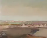Pembrokeshire Bay by Mardi Barrie, oil on board, sold Mar 2026