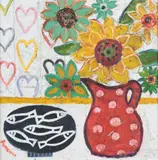 Still life study with a jug of sunflowers by Alan Furneaux, oil on canvas, offered Mar 2026