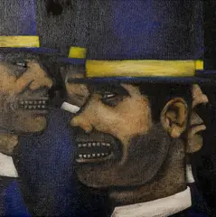 The Stovepipists by Peter Kennelly, oil on canvas, sold Mar 2026