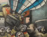 The Mercenary by Peter Kennelly, oil on board, offered Mar 2026
