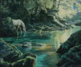 The Secret Place' 2004 by Roy Miller, oil on canvas, offered Mar 2026