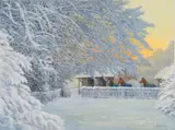 Waiting for Breakfast' 2017 by Roy Miller, oil on canvas, sold Mar 2026