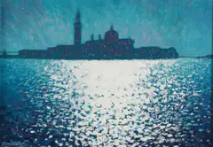 San Giorgio Maggiore, Venice by Roy Miller, oil on canvas, sold Mar 2026