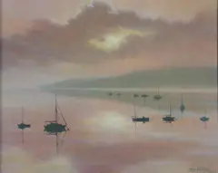 Still Waters by Roy Miller, oil on canvas, sold Mar 2026