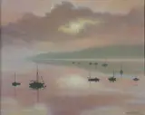 Still Waters by Roy Miller, oil on canvas, sold Mar 2026