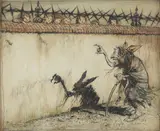 The Witch by Arthur Rackham, ink and watercolour on paper, sold Mar 2026