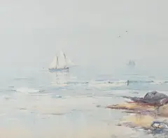 Moray Firth Coast’ 1928 by David West, pencil, sold Mar 2026