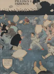 Pillows & Parents by William Heath Robinson, ink and watercolour, sold Mar 2026