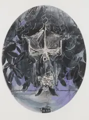 Chauve-Souris (in a looking glass against a window) / Toad by Graham Sutherland, gouache, offered Mar 2026