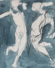Untitled by Robert Medley, watercolour and pencil, sold Mar 2026