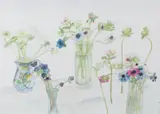 Anemones by Elizabeth Blackadder, watercolour, sold Mar 2026