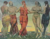 Dancers' signed in pencil to the margin lower right by Duncan Grant, pencil, sold Mar 2026