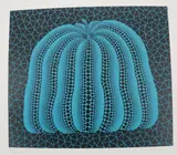 Pumpkin (Blue and Black) by Yayoi Kusama, pencil, sold Mar 2026