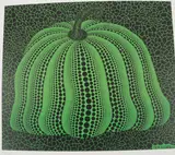 Pumpkin 2000 (Green) by Yayoi Kusama, pencil, sold Mar 2026