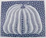 Pumpkin (Blue and White) by Yayoi Kusama, pencil, sold Mar 2026