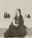 The Enchantress with the baby Rapunzel by David Hockney, etching and aquatint, sold Mar 2026