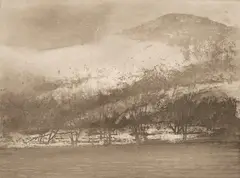Windermere in Winter by Norman Ackroyd, pencil, sold Mar 2026