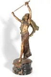 The Sword Dancer by Franz Xavier Bergman, bronze, sold Mar 2026