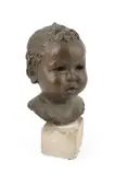 Deborah at eighteen months by Karel Vogel, bronze, sold Mar 2026
