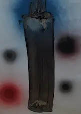 Vertical Image, 98 by Denis Bowen, mixed media on paper, offered Mar 2026