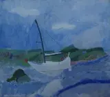 Going Round Stour Point by Carol Ann Sutherland, 1983, mixed media, sold Mar 2026