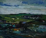 Mendip Landscape by T. F. Allen, acrylic, sold Mar 2026